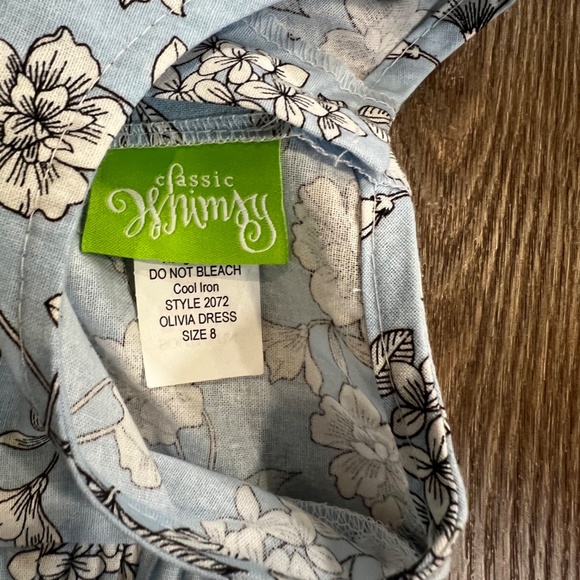 Classic Whimsy Girls Olivia Dress, Light Blue, Floral, Size 8, Spring, Easter - Picture 5 of 10